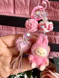 Image 1 of Labubu beaded Keychain Collection 