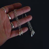 Image 2 of A Waterfall of Pearls Silver Earrings
