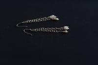 Image 3 of A Waterfall of Pearls Silver Earrings