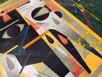 Image 4 of Abtract Cat ( with a white ear ) - Customised print - ONE OF A KIND