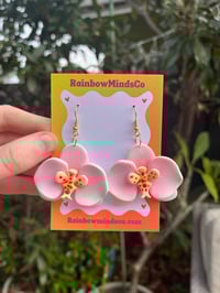 Orchid bloom earrings 