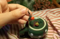 Image 1 of Tiny apple earrings