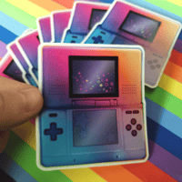 Image 2 of Rainbow DS Sticker
