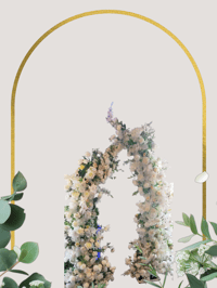 Floral Arch White - Hire