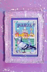 Image 1 of Paris carte postale encadrée- Paris framed postcard
