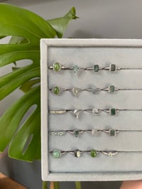 Image 4 of Ethereal Green Crystal Rings