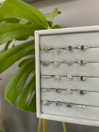 Image 6 of Ethereal Green Crystal Rings