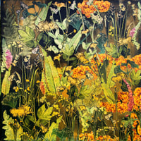 Image 6 of Original Canvas - Spring Hedgerow - 30" x 30"