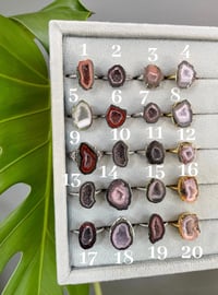 Image 1 of Geode Crystal Rings
