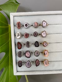 Image 4 of Geode Crystal Rings