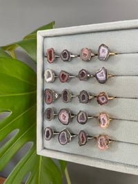 Image 7 of Geode Crystal Rings