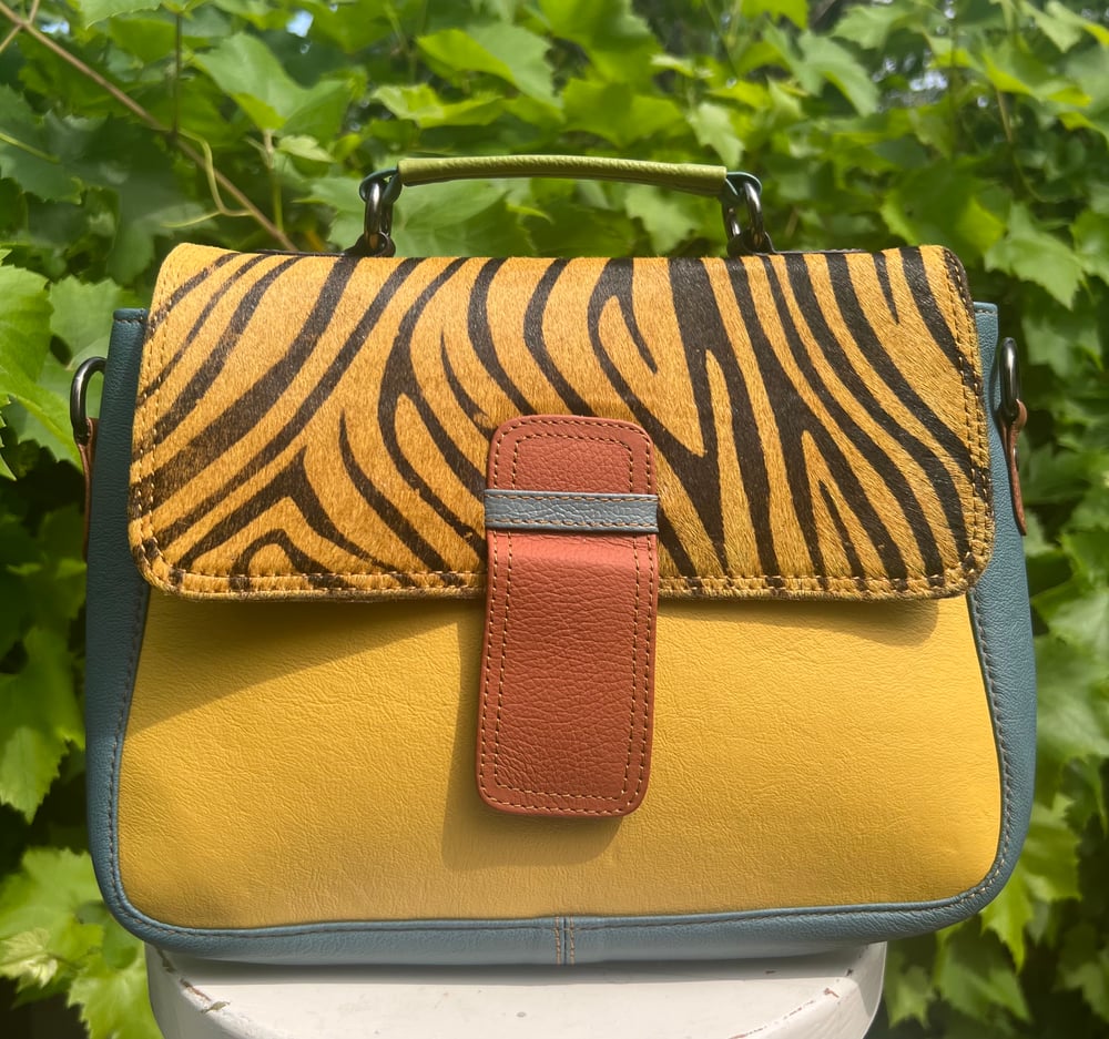 Image of Harlequin Collection - Zerowaste Recycled Leather/Fur #34B