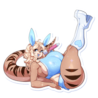 Juno Kiwi Holo Heart Sticker