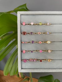 Image 3 of Golden Hour Crystal Rings