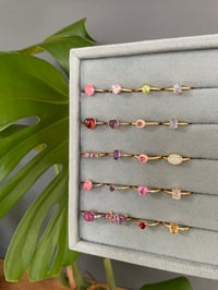 Image 6 of Golden Hour Crystal Rings
