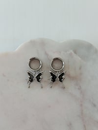 Image 1 of Black Moonlight Butterflies (Silver)