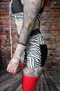 Image 3 of Zebra spandex short