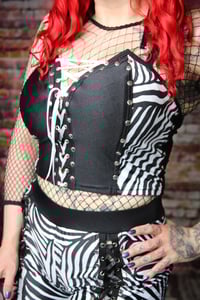 Image 1 of Zebra bustier top