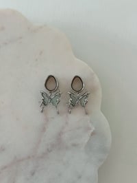 Image 1 of Pale Blue Moonlight Butterflies (Silver)
