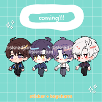 Image 3 of Otome Game × Heart Magnetic Keycharm 