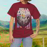 Image 2 of Bella '25 Space Heart Adult T-shirt (Deep Red)