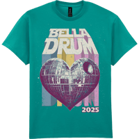 Bella '25 Space Heart Adult T-shirt (Jade)