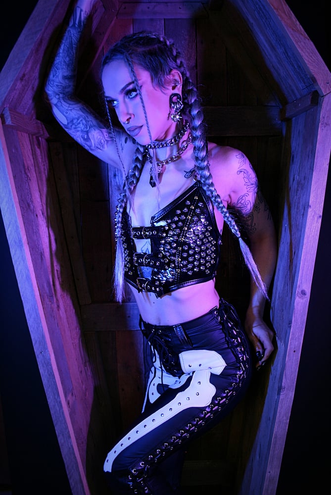 Image of PVC BUCKLE TOP