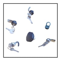 Image 1 of Cabinet Compartment 1/4 turn latch lock 2 keys