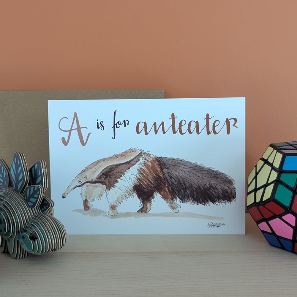 Image of A is for Anteater greeting card