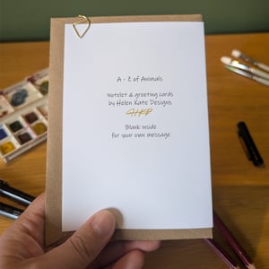 Image of F is for Flamingo greeting card