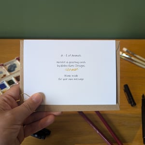 Image of Y is for Yellow Cobra greeting card