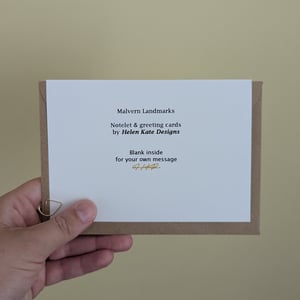 Image of View of the Abbey - Malvern Landmarks greeting card