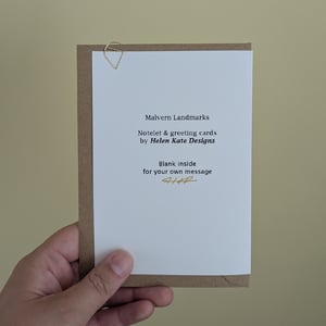 Image of The Winter Garden Bandstand - Malverns Landmarks greeting card