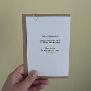 Image of Belle Vue Terrace Building - Malvern Landmarks greeting card