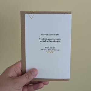 Image of Gas Lamp Post - Malvern Landmarks greeting card