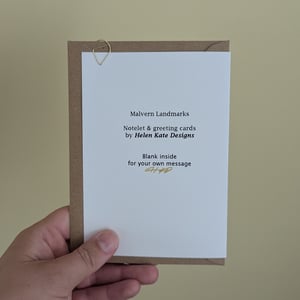 Image of Old Bank Building - Malvern Landmarks greeting card