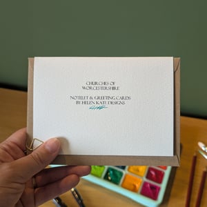 Image of Guarlford Church from the road - greeting card