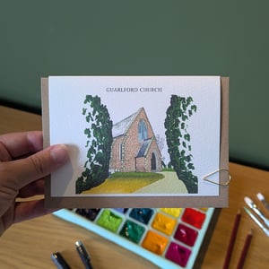 Image of Guarlford Church greeting card