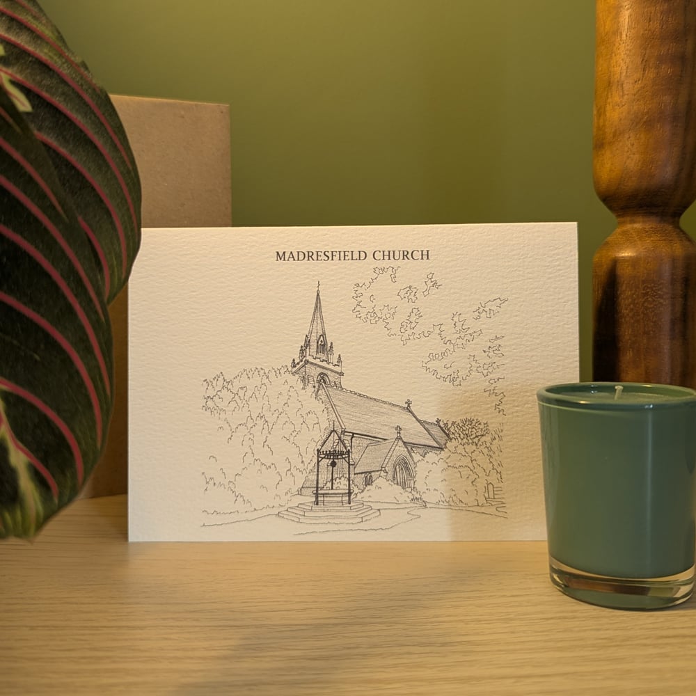 Image of Madresfield Church greeting card