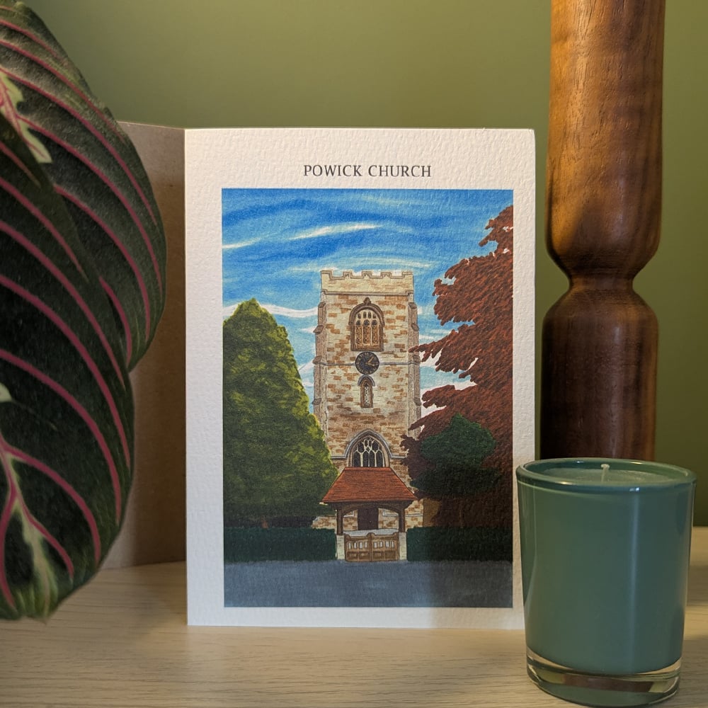 Image of Powick Church greeting card