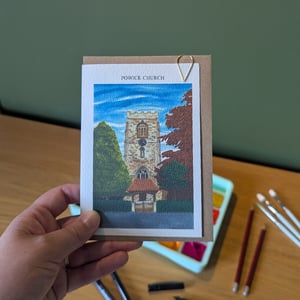Image of Powick Church greeting card
