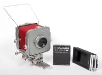 Image 1 of Plaubel Supera II 4X5 Camera with Kodak 215mm lens NEW BELLOWS + FILM + MORE #0768