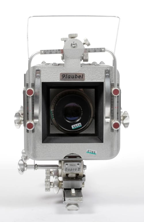Image of Plaubel Supera II 4X5 Camera with Kodak 215mm lens NEW BELLOWS + FILM + MORE #0768