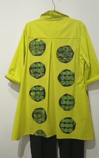 Image 4 of lime green painted shirt