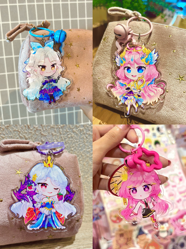 Image of Vexana Kagura Floryn SelenaKeychain and sticker