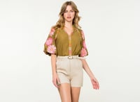 Image 1 of Olive Blossom Blouse 