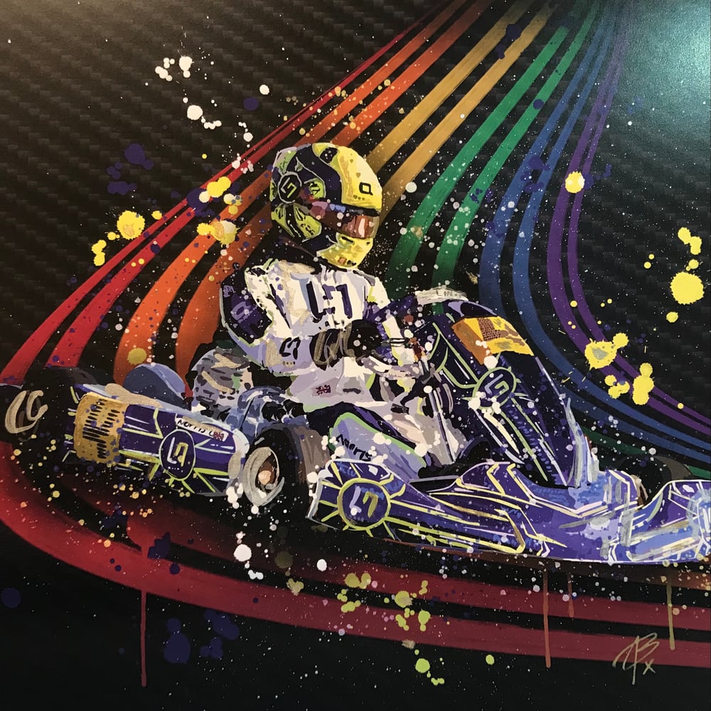 Image of LANDO NORRIS KART WALL ART