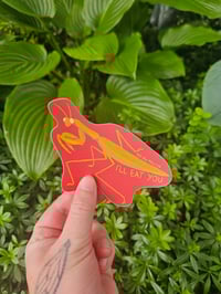 Image 1 of Praying Mantis I'll Eat You Sticker