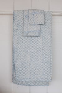 Image 1 of Blue Pebble Towels