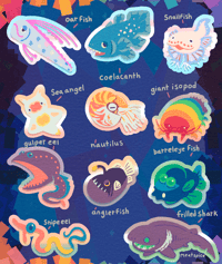 Image 3 of Deep Sea Pride Stickers 